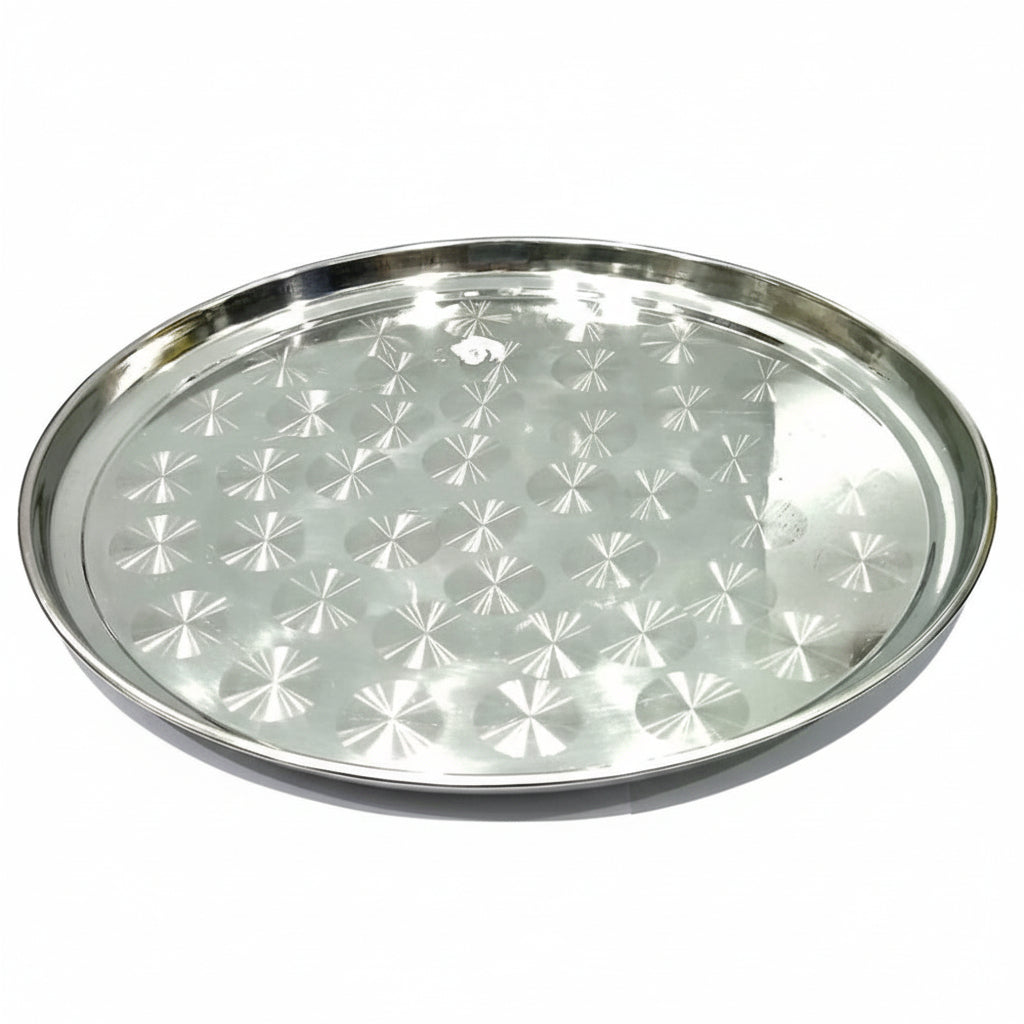 Stainless Steel Round Thala 30cm Heavy Duty