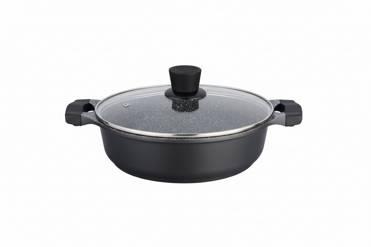 Mastercook 24cm Shallow Die Cast Cassrole – Latifs