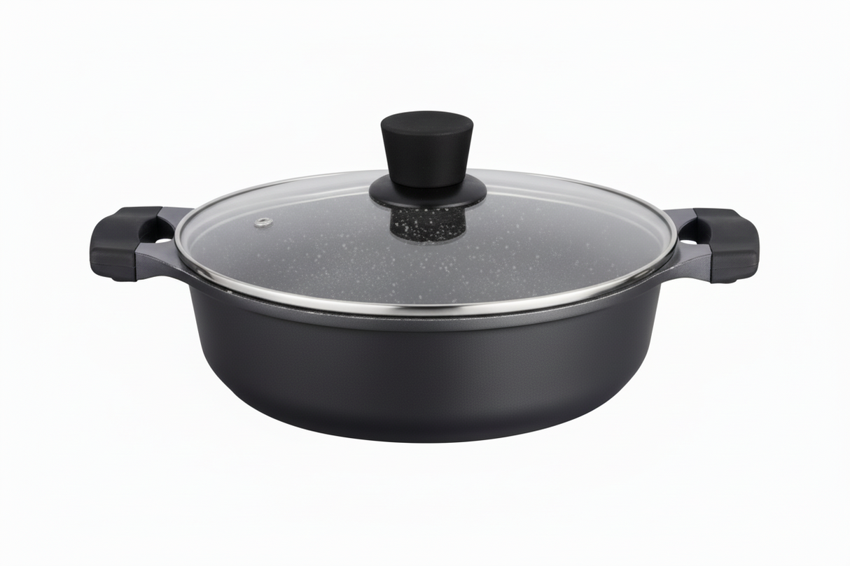 Mastercook 28cm Shallow Die Cast Casserole