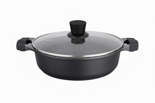 Mastercook 28cm Shallow Die Cast Casserole