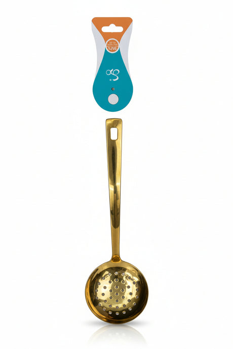 Mastercook Golden Slotted Spoon 25cm