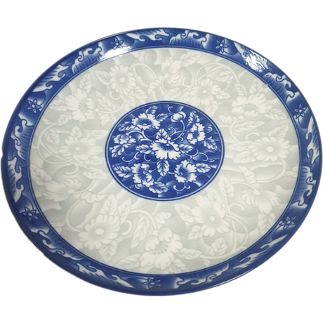 12 Inch Round Platter Blue