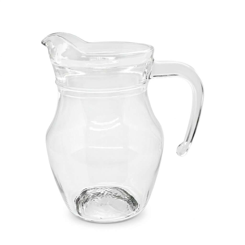 Clear Serving Jug 500ml with Handle and Pouring Spout
