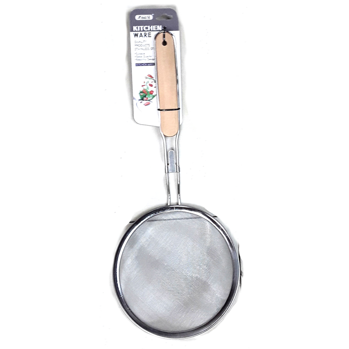 Wooden Handle Mesh Strainer 16cm