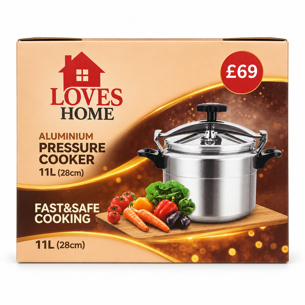 11L Aluminium Pressure Cooker 28cm 