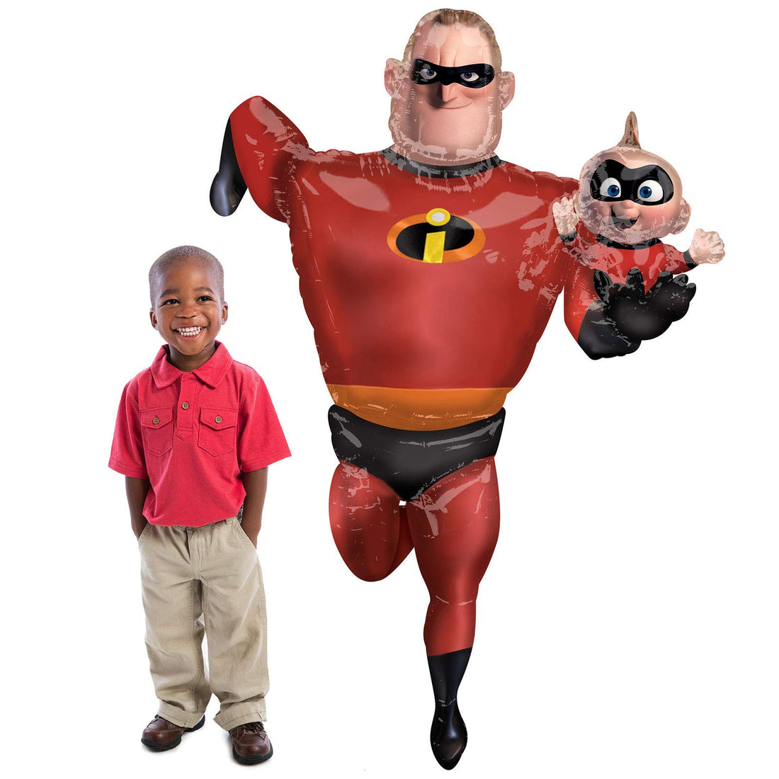 amscan 3732401 Airwalker Foil Balloon with Mr. Incredible Design - 1 Pc, Multicoloured