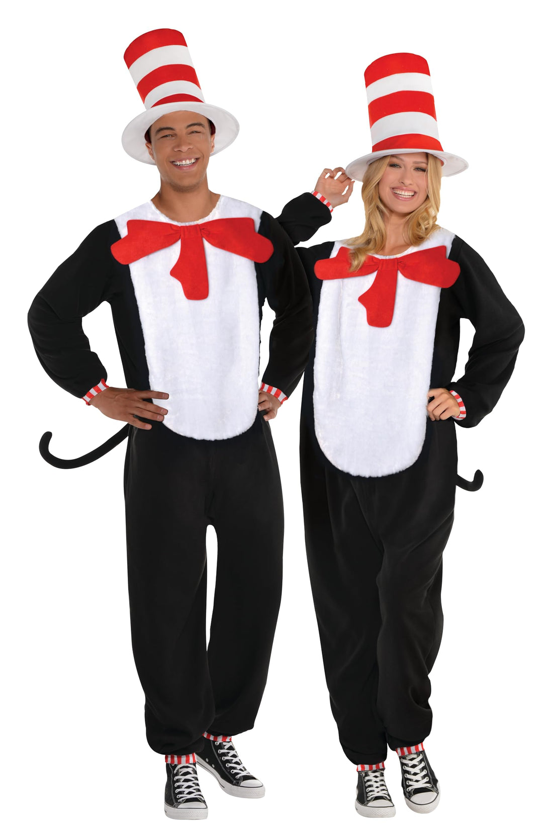 Amscan 9908880 - Unisex Adults Dr Suess Cat in the Hat Jumpsuit World Book Day Costume Size: Medium
