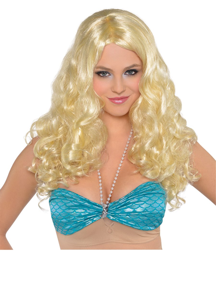 amscan 843464-55 Curly Blonde Party Wig Accessory, 1 Pc