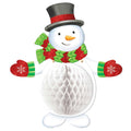 48cm Snowman Honeycomb Glitter Decoration