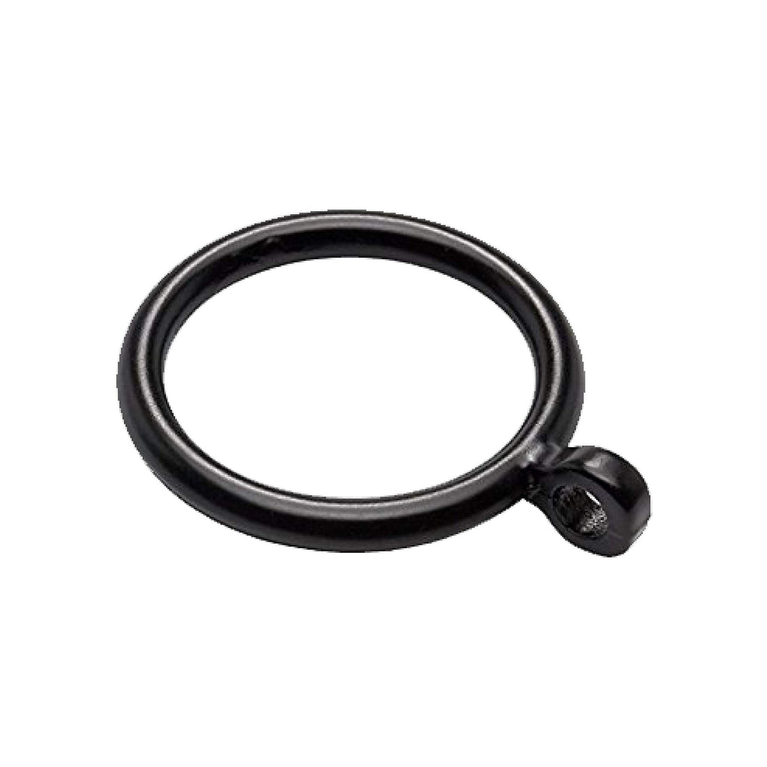 Jasmine Waldorf Black Curtain Pole Rings - PVC Ring - Easy to Clean - Easy to Install – Premium Quality - Smooth Gliding – Pack of 6