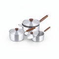 Mastercook Marc Saucepan 22-24-26cm Wooden Handle