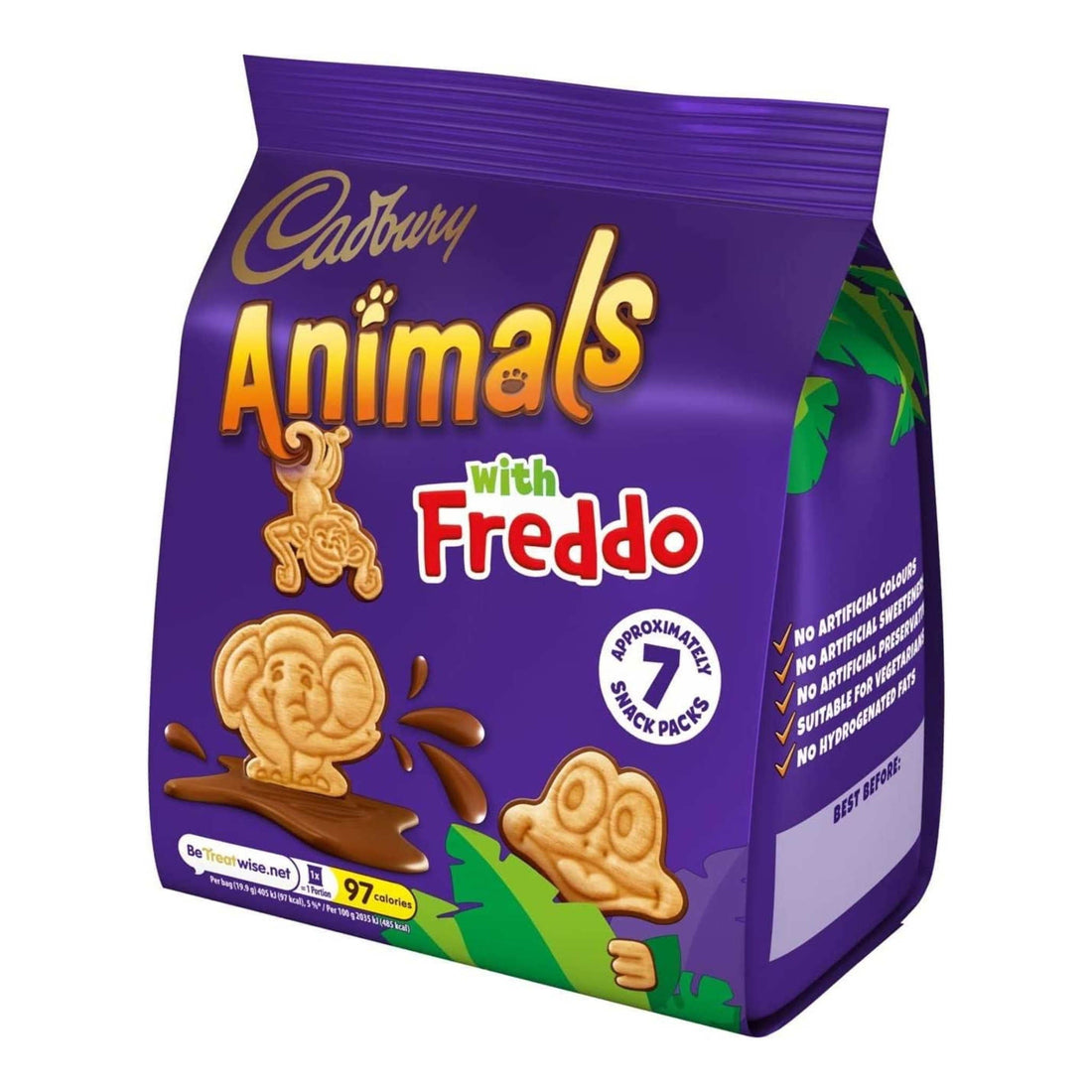 Cadbury Mini Animal Biscuits 7 Pack (139.3g)