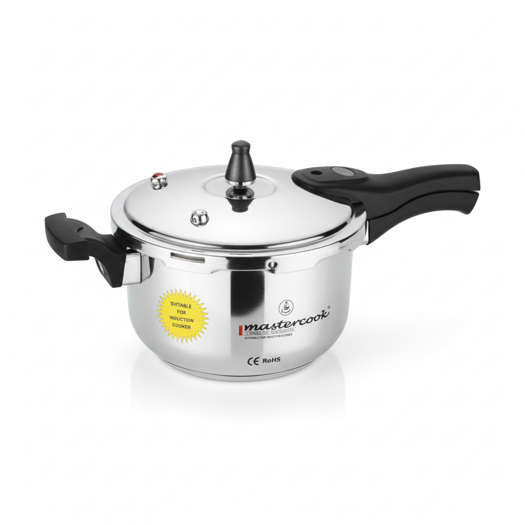 7 Litre Steel Pressure Cooker with Induction Bottom