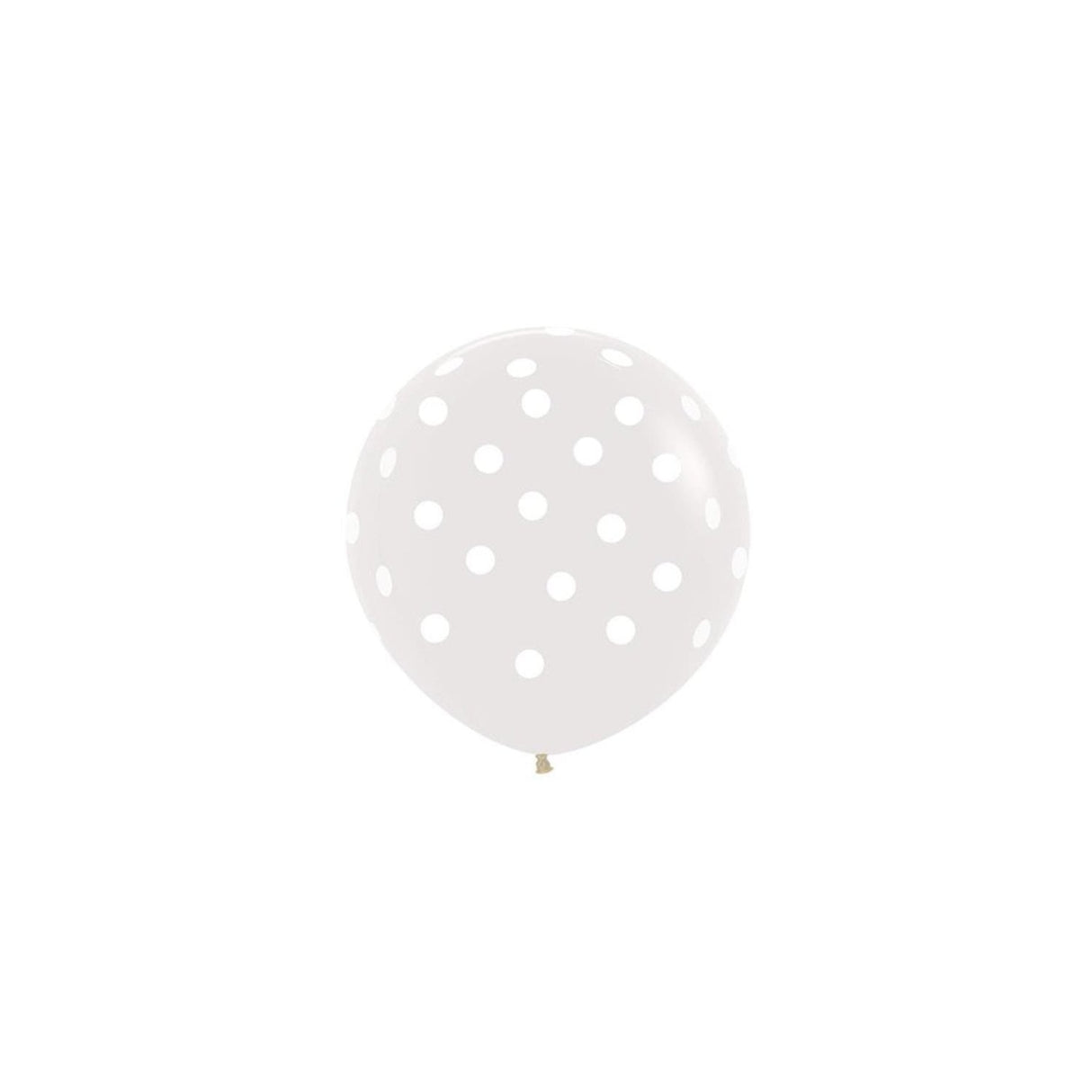 36" Round Crystal Clear Polka Dots 2pk