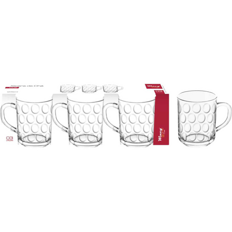 Fiesta 245ml Dimple Design Mug 3 Pieces Set