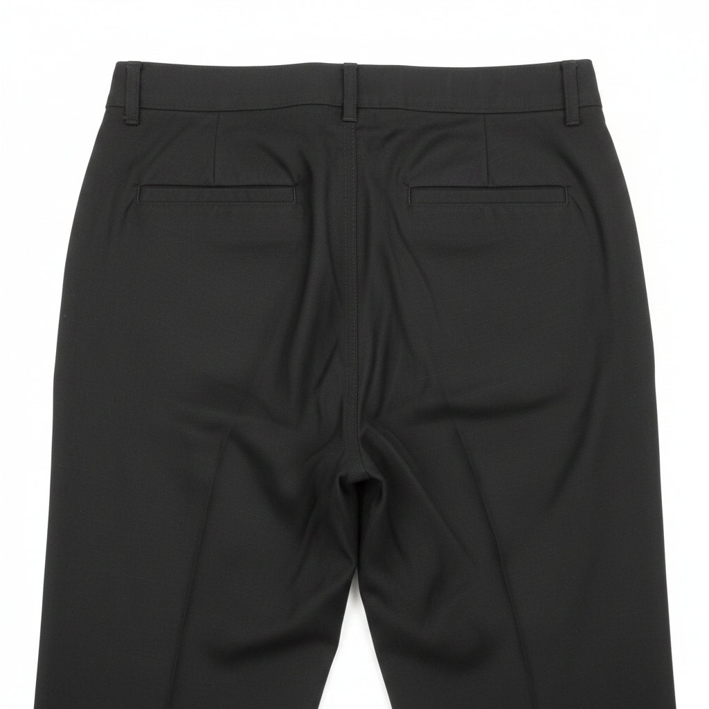 Boys Black Slim Fit School Trousers 4 Pack Ages 11-13