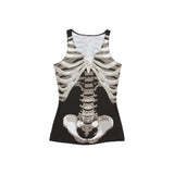 Adult Ladies Skeleton Vest Top UK Standard Size 1-12