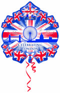 Celebrating London SuperShape Foil Balloon
31x28in