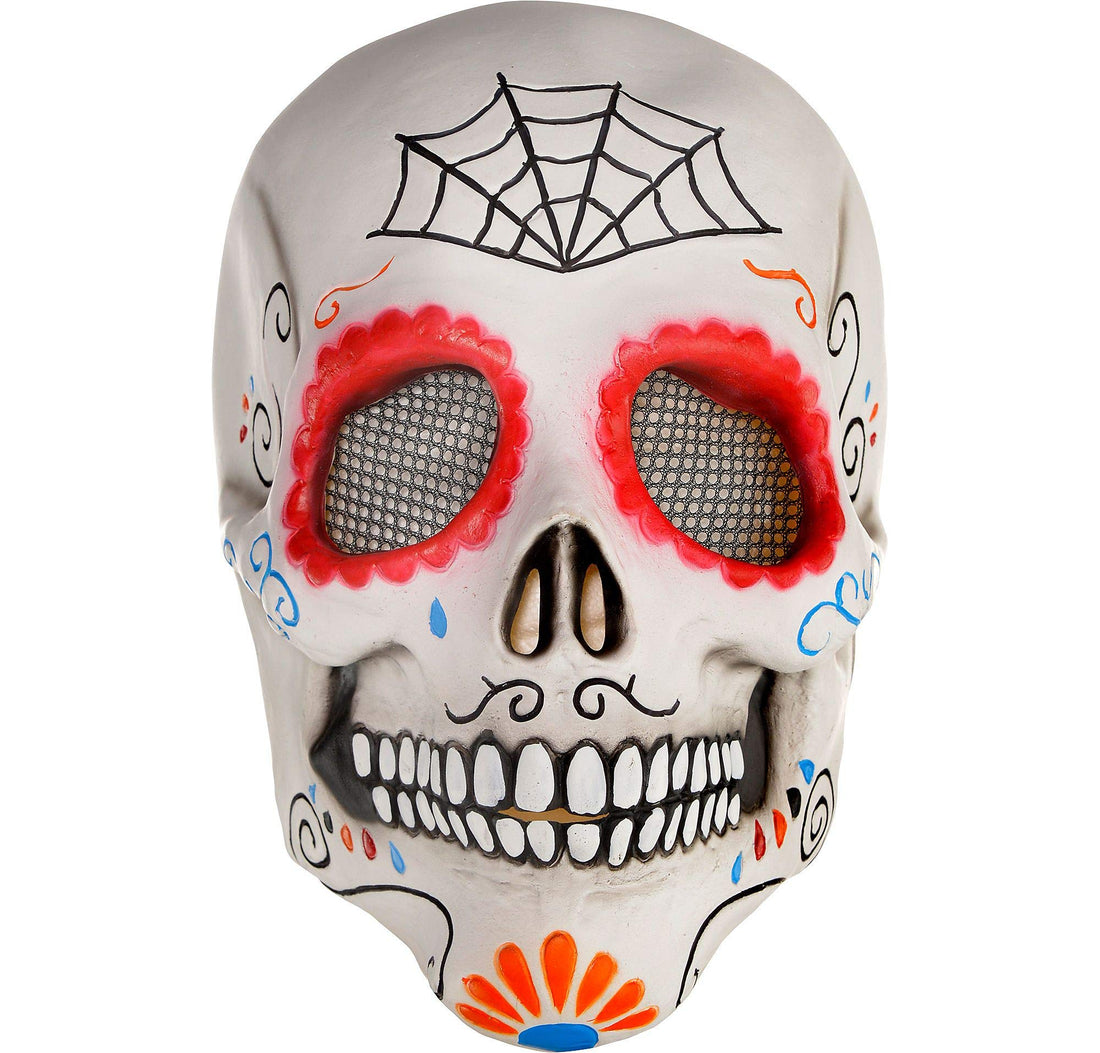 amscan 8400119-55 - Adult Latex Sugar Skull Full Head Mask