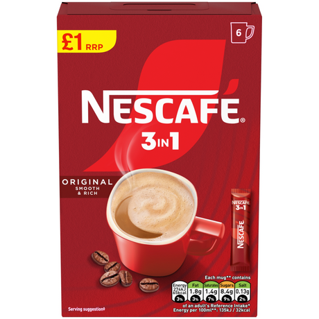 Nescafe 3 in 1 Original 6 Pack