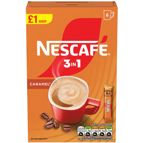 Nescafe 3 in 1 Caramel 6 Pack
