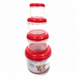Fresco Round Container Set 4pc Set