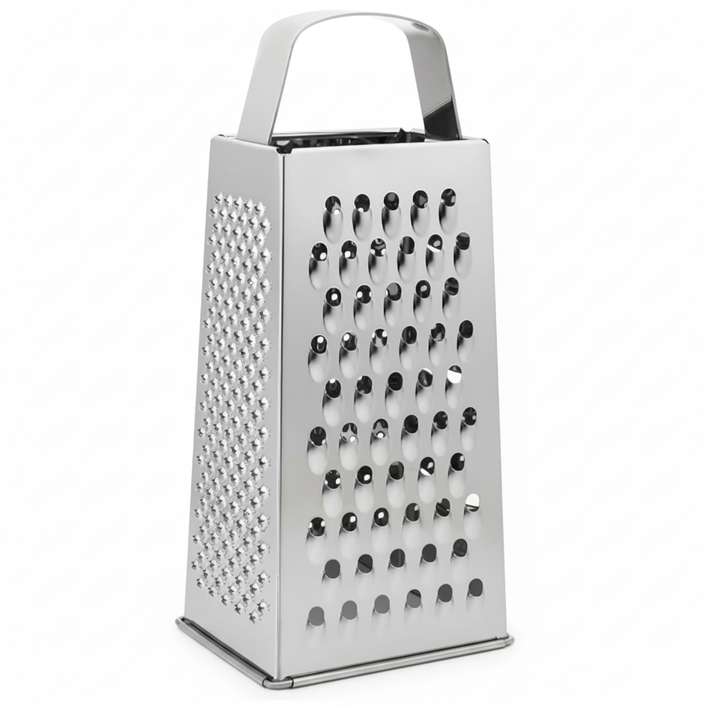 Stainless Steel 4 Sided Grater 9"