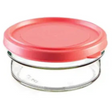 Glass Wavy Jar with Plastic Lid 415ml