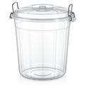 35 Litre Transparent Storage Bin with Locking Lid