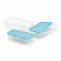 Plastic Container Rectangular 3Pc Set (0.8L, 1.2L, 1.8L)