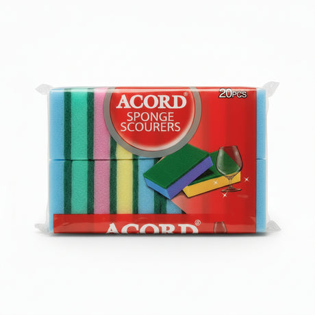 Accord Sponge Scourers 20 Pack