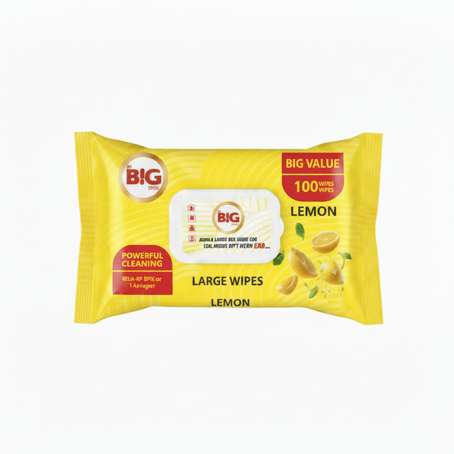 The Big Value Multipurpose Surface Cleaning Wet Wipes 100 Large Wipes