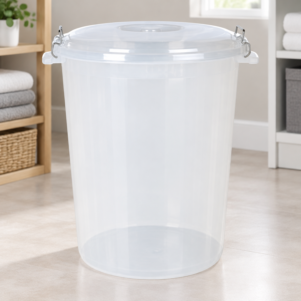 Transparent Lock Bin 70 Litre