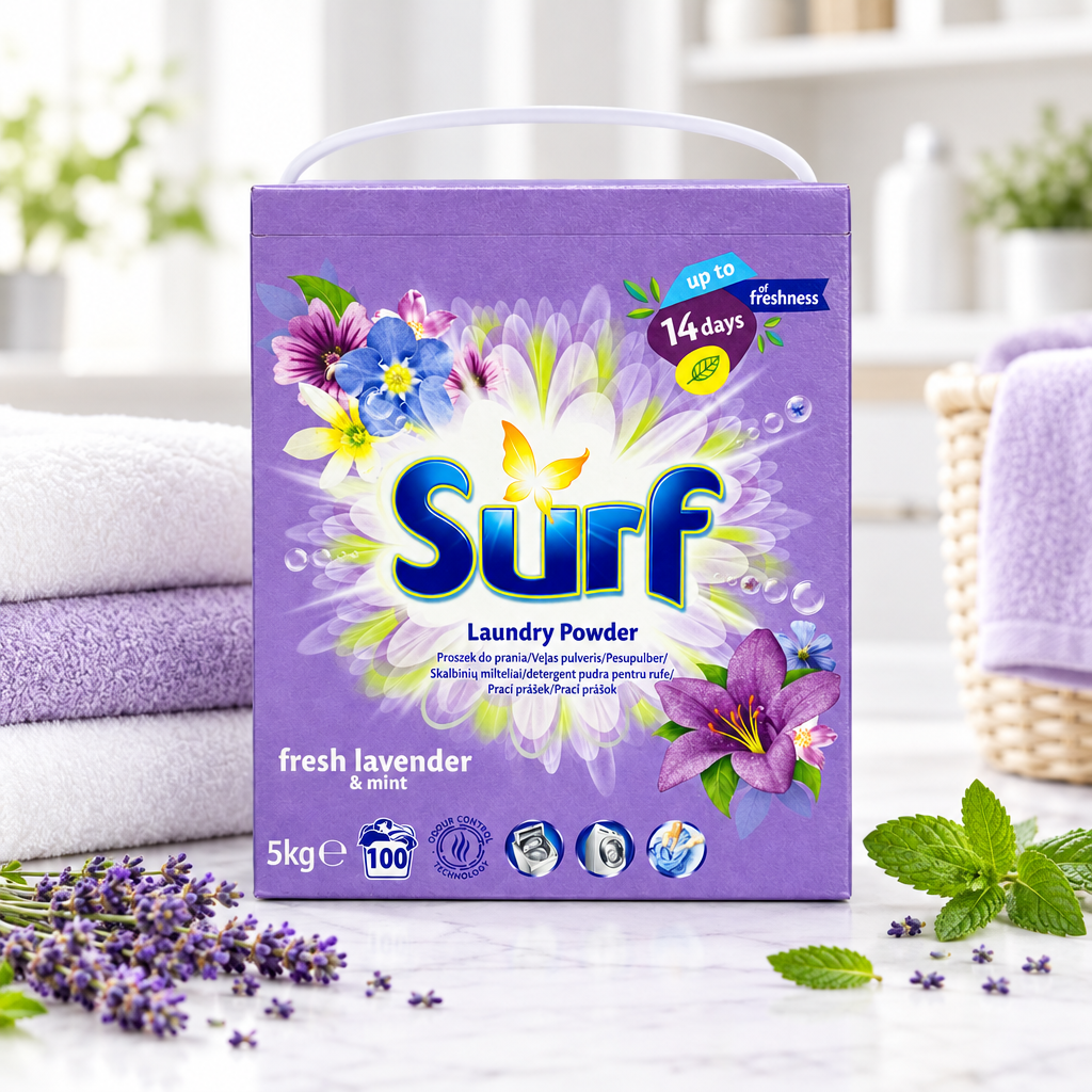 Surf Laundry Powder Fresh Lavender & Mint 100 Washes 5kg