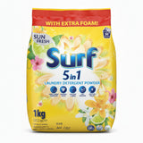 Surf 5in1 Laundry Detergent Powder Sun Fresh 1kg 30 Washes