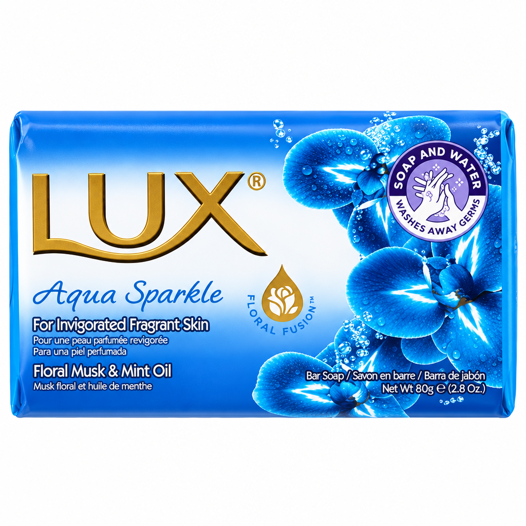 Lux Soap Blue Aqua Sparkle 3 Pack