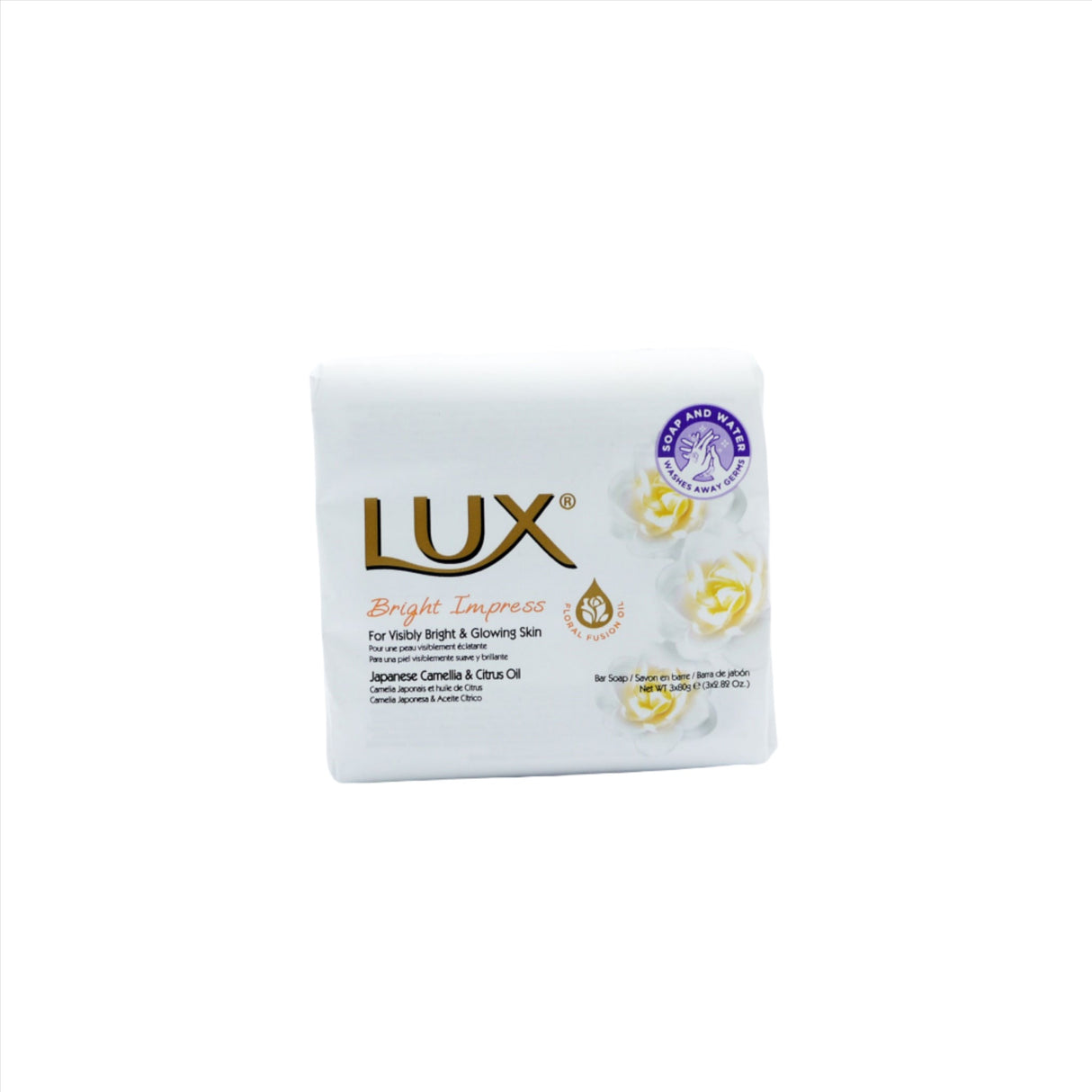 Lux Bright Impress Bar Soap 3x80g