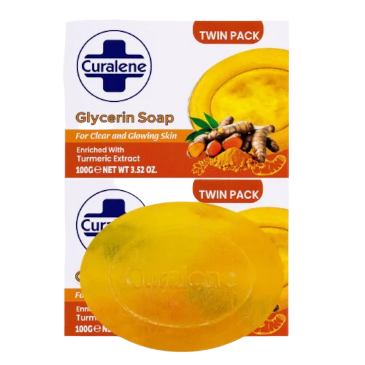 Curalene Glycerin Soap Turmeric Twin Pack – Latifs