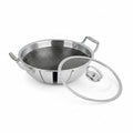 Mastercook Triply Honeycomb Karai With Glass Lid 20cm