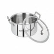 Mastercook 22cm Stainless Steel Casserole with Glass Lid