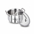 Mastercook 24cm Stainless Steel Casserole with Glass Lid