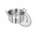 Mastercook 24cm Stainless Steel Casserole with Glass Lid