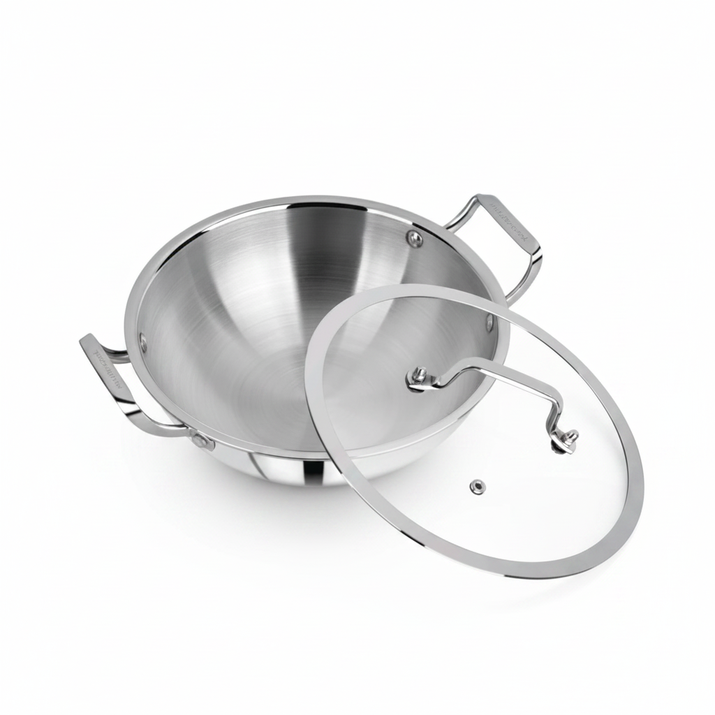 Triply Stainless Steel Kadai 20cm