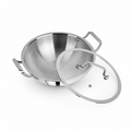 Mastercook Triply Stainless Steel Kadai 22cm