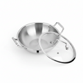 Triply Stainless Steel Kadai 24cm