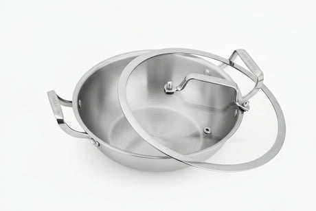 Triply Stainless Steel Kadai 26cm