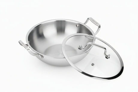 Triply Stainless Steel Kadai 28cm