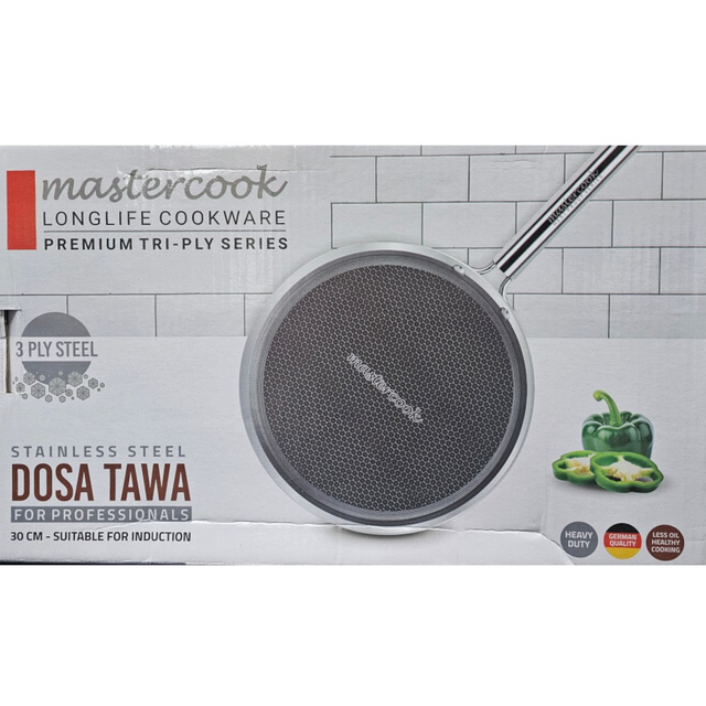 Triply Stainless Steel Dosa Tawa Size 30cm