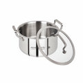 Mastercook 20cm Stainless Steel Casserole with Glass Lid