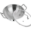 Triply Stainless Steel Karai With Lid 34cm